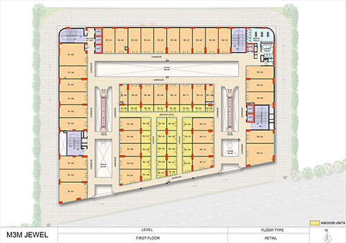 M3M Jewel Floor Plan