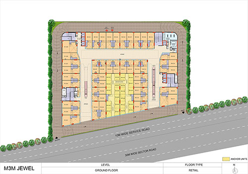 M3M Jewel Floor Plan