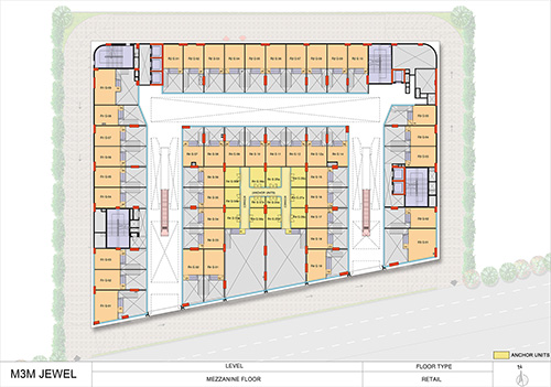 M3M Jewel Floor Plan